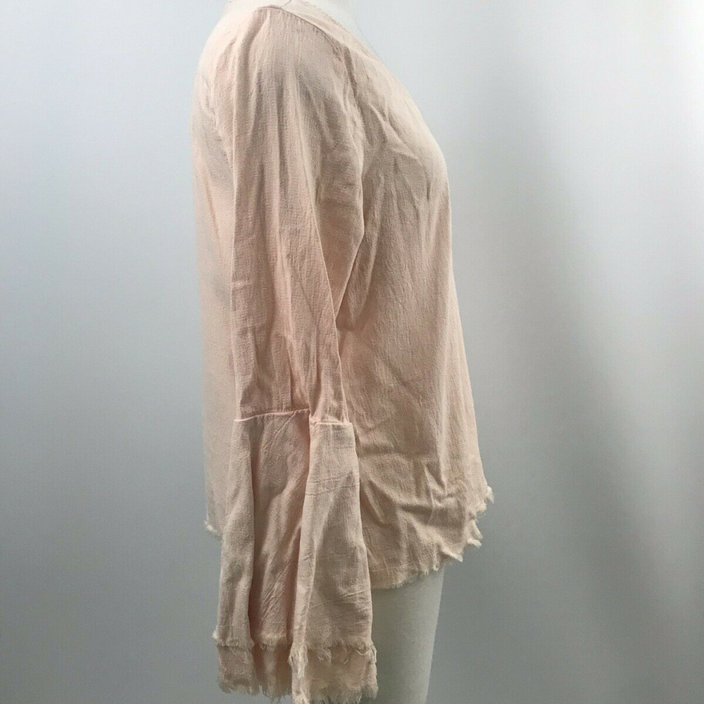 Fifteen Twenty Light Pink Bell Flare Sleeves Sm - Picture 2 of 5